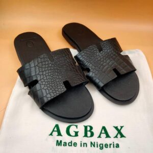 A-035; Genuine Leather Pam Slippers (Custom-made)